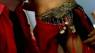 hinduas slut with big round butt gets her twat banged and her face jizzed during nasty threesome action