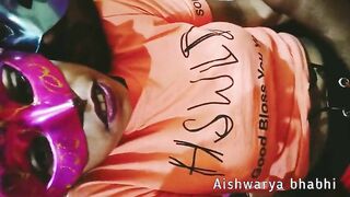 Indian Desi bhabhi moaning hard while her boyfriend fuck her ass from behind.