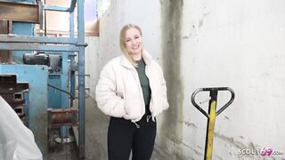 GERMAN SCOUT - German PAWG Student Marie Hardon Squirt while Rough Casting Fuck