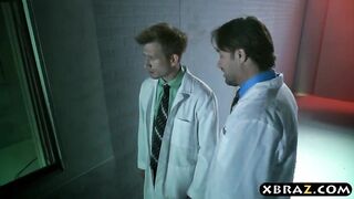 Psycho Riley Reid bangs her doctor who is in a straitjacket
