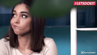 HORNYHOSTEL - (Ginebra Bellucci) - Young Tourist Takes BBC In Her Hot Hairy Pussy
