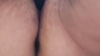 Busty Milf has an amazing hard orgasms with her hairy pussy.
