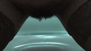 The best fetish compilation of a golden shower from a pregnant girl with a hairy pussy.