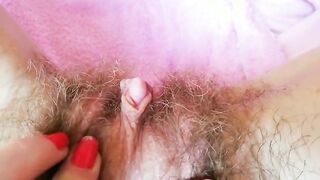 close up amateur hairy fetish video with huge clitoris