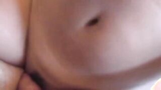 Mari is fucking her hairy pussy with her brother's dick in the living room.