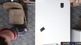 Caught teen thief gets strip search and banged in security's office