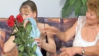 Lesbian grannies! Licked a cunt for the first time at the age of over 60