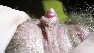 Huge clit orgasm hairy pussy small tits amateur homemade video