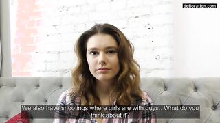 Hairy virgin teen Ofelya Rubens casting