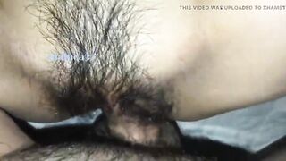 a pitiful moan as he puts his dick in her ass
