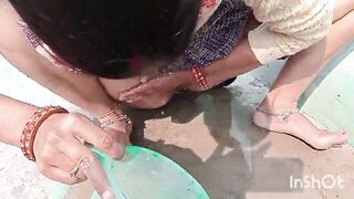 Indian village girl save her pussy