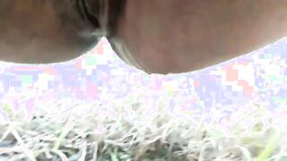 The native was walking in the field, she saw me and felt like kissing
