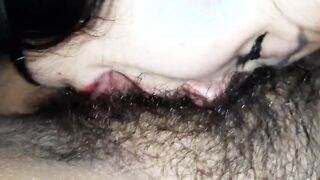 Mouthfucking my girlfriend after a long separation on New Year's Eve and cumming thrice - Lesbian-illusion
