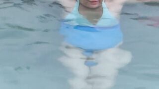 Video 1 of 3 - My 58 year old wife shows off on the beach
